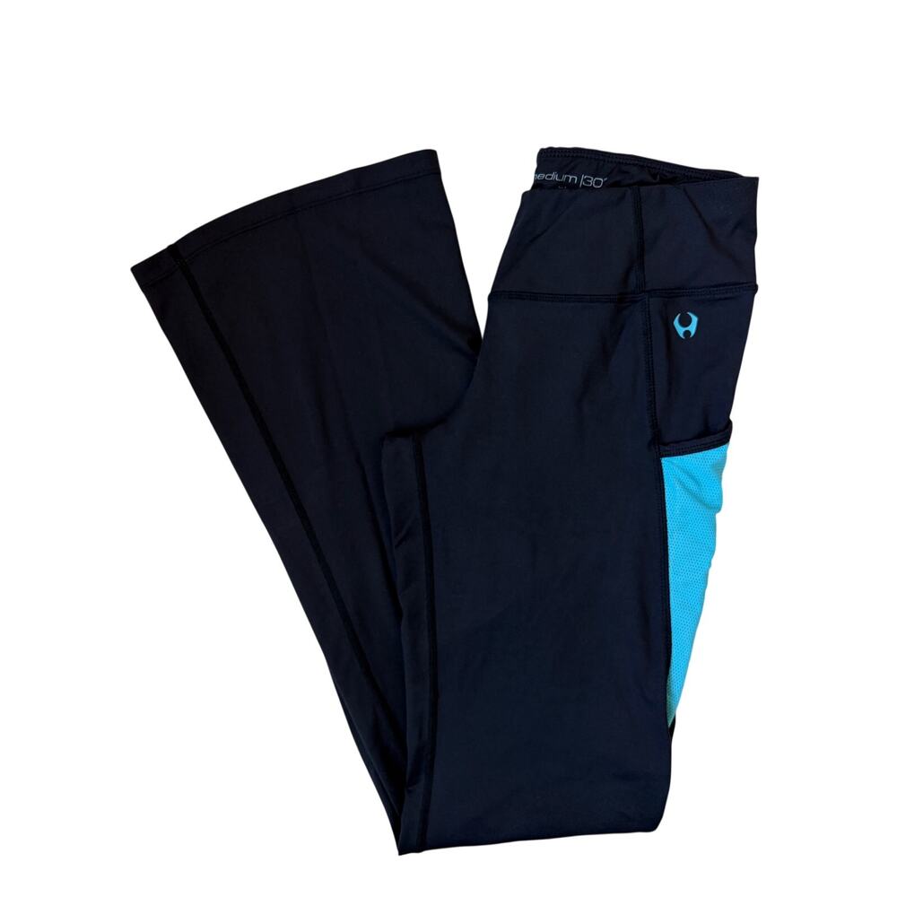 HYLETE Women's Accent II Flare Leg Pants (Black) - Medium